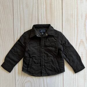 Polo Ralph Lauren Boys Toddler 2T Lined Quilted Bomber Barn Jacket Black